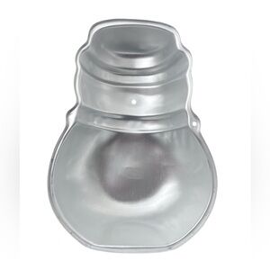 Vintage Wilton Stand Up 3D Christmas Snowman Cake Pan 8in x 6in BOTTOM HALF ONLY